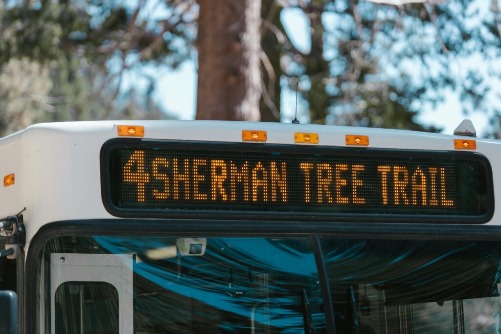 Electronic Board on Top of Bus